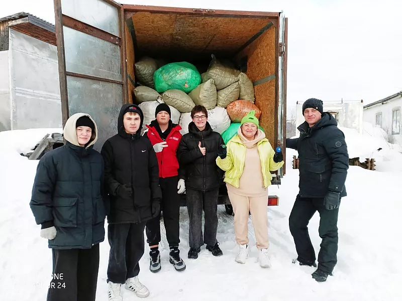 Волонтеры в&nbsp;городе Лабытнанги на&nbsp;Ямале сдали на&nbsp;переработку полтонны крышек