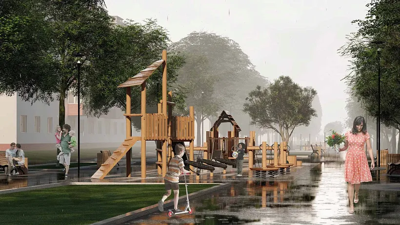 В&nbsp;Мордовии за&nbsp;год благоустроят 33&nbsp;общественных пространства