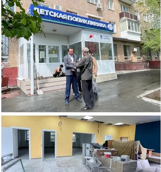 Ремонт детской поликлиники продолжается в&nbsp;Оренбурге