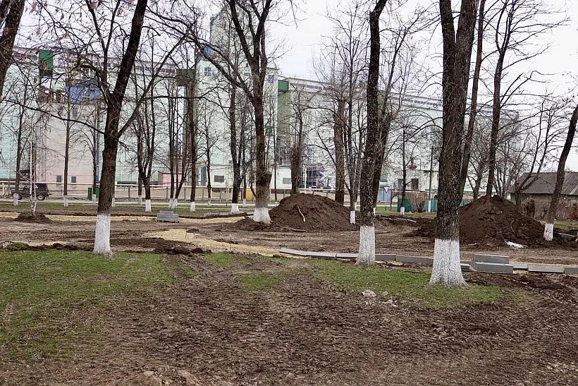 На&nbsp;Кубани в&nbsp;станице Тбилисской стартовало благоустройство сквера