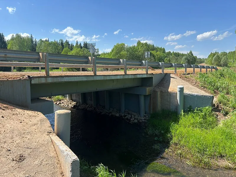 В&nbsp;Пермском крае досрочно отремонтировали мост через реку Кузьву