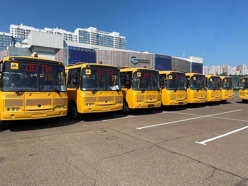 Красноярский край получил 50&nbsp;школьных автобусов