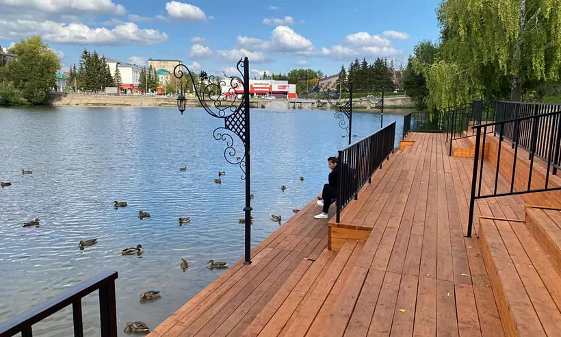 В&nbsp;Бугульме благоустроили территорию по&nbsp;улице Мусы Джалиля