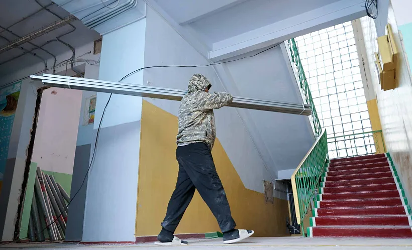 В&nbsp;поселке Притеречном Северной Осетии начался ремонт школы