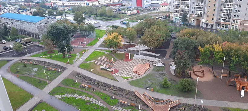 В&nbsp;Красноярске благоустроили сквер