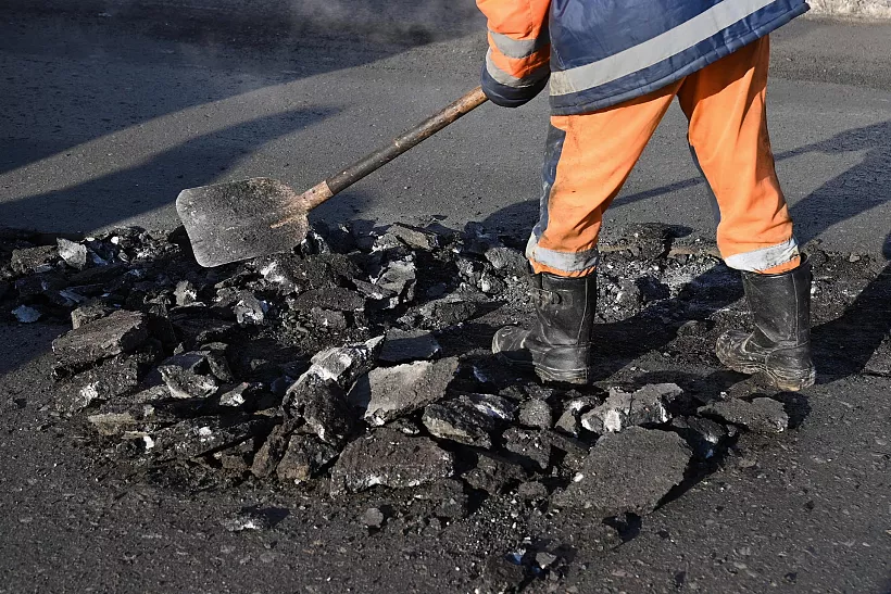 В&nbsp;Курске ремонтируют автодороги