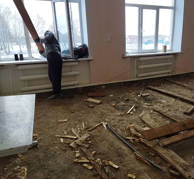 В&nbsp;селе Старое Максимкино Самарской области проводят капремонт Дома культуры