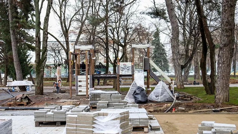 Обновление сквера имени Тренева в&nbsp;Симферополе завершат в&nbsp;марте 2024&nbsp;года