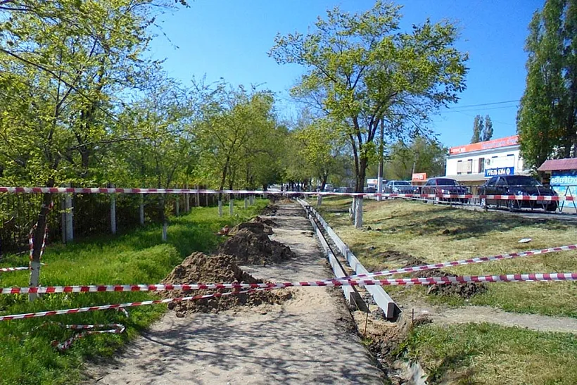 В&nbsp;Палласовке Волгоградской области благоустраивают пешеходные зоны
