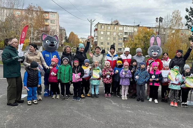В&nbsp;городе Юрга Кузбасса прошел кросс &laquo;За&nbsp;здоровьем с&nbsp;ГТОшкой!&raquo;