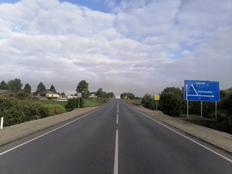 Участок дороги Томск&nbsp;&mdash; Колпашево отремонтировали в&nbsp;Томской области