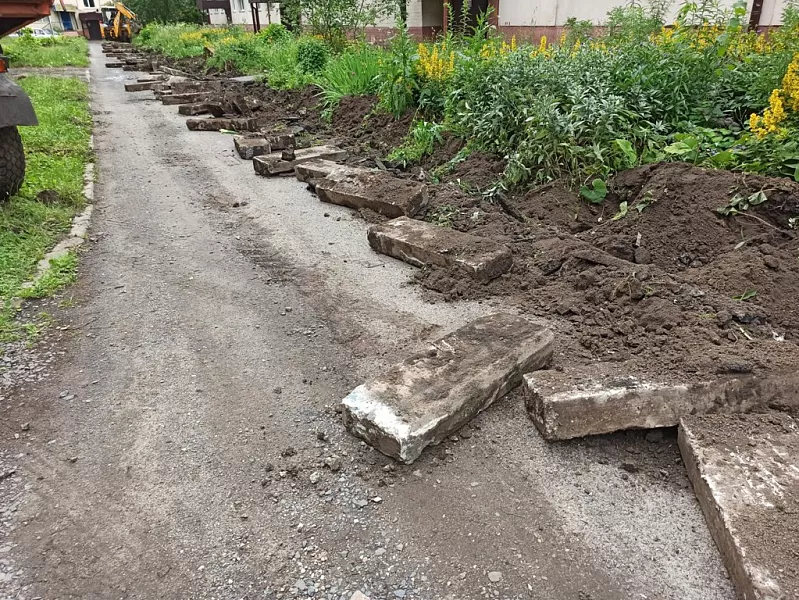 В&nbsp;Железногорске Курской области благоустраивают две дворовые территории