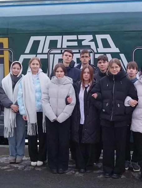 Учащиеся из&nbsp;поселка Тайцы Ленинградской области посетили &laquo;Поезд Победы&raquo;