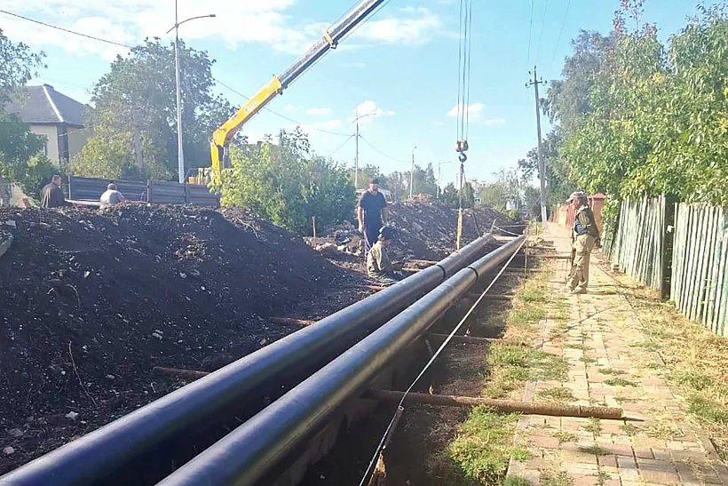 В&nbsp;станице Выселки на&nbsp;Кубани завершают капитальный ремонт тепловой сети