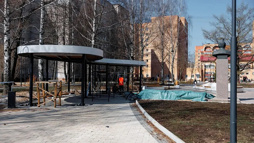 В&nbsp;Дубне возобновили благоустройство сквера имени Павла Журавлева