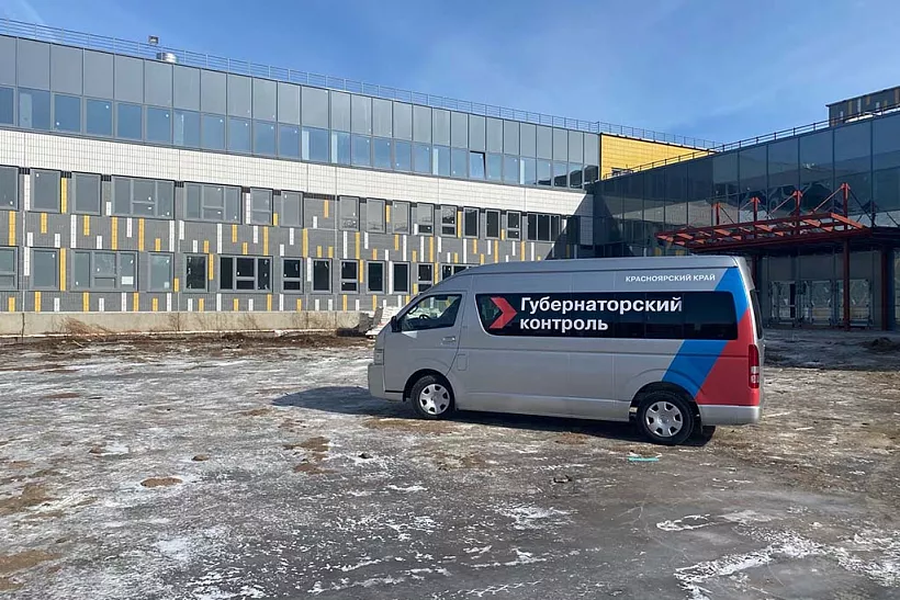 Строительство самой крупной школы в&nbsp;Красноярске завершено на&nbsp;65%