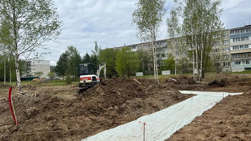 В&nbsp;подмосковном поселке Фряново началось благоустройство сквера