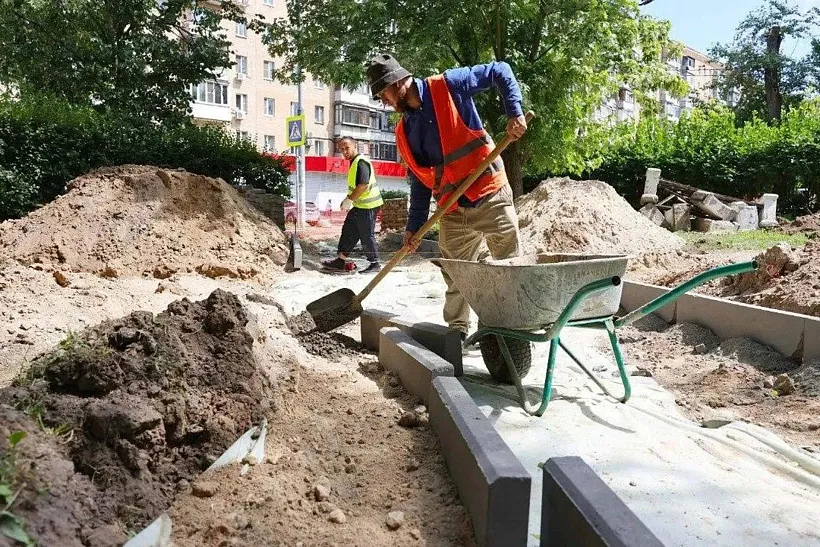 В&nbsp;Мытищах летом завершат благоустройство сквера по&nbsp;улице Волошиной