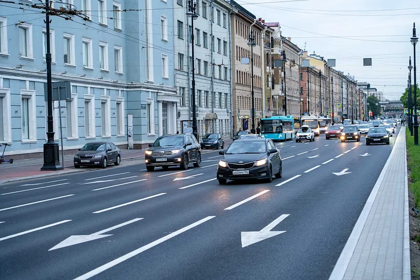 В&nbsp;Санкт-Петербурге отремонтировали участок Московского проспекта
