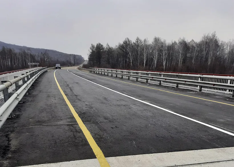 В&nbsp;Еврейской автономной области отремонтировали мост через реку Щукинка-2