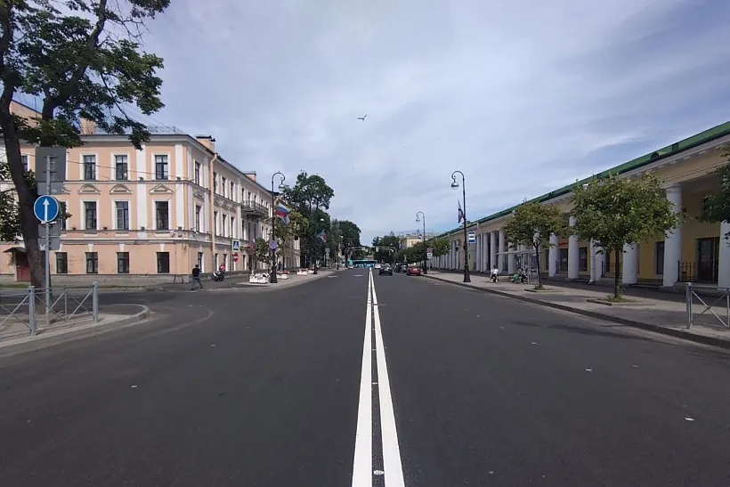 В&nbsp;петербургском Кронштадте отремонтировали проспект Ленина