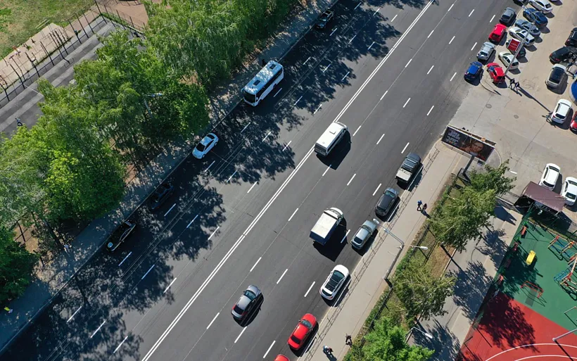 В&nbsp;Уфе завершили ремонт участка на&nbsp;улице имени Города Галле
