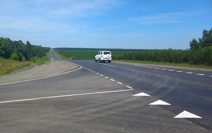 Ремонт участка трассы к&nbsp;Белокурихе в&nbsp;Алтайском крае завершен