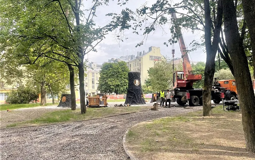 В&nbsp;Выборге продолжают благоустраивать Сад скульптур