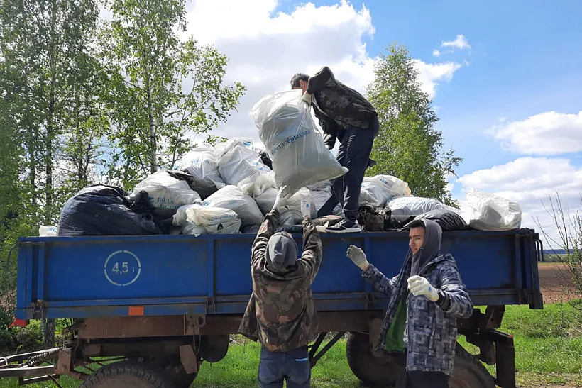 Сосновые боры возле деревни Любицы Калужской области очистили от&nbsp;мусора