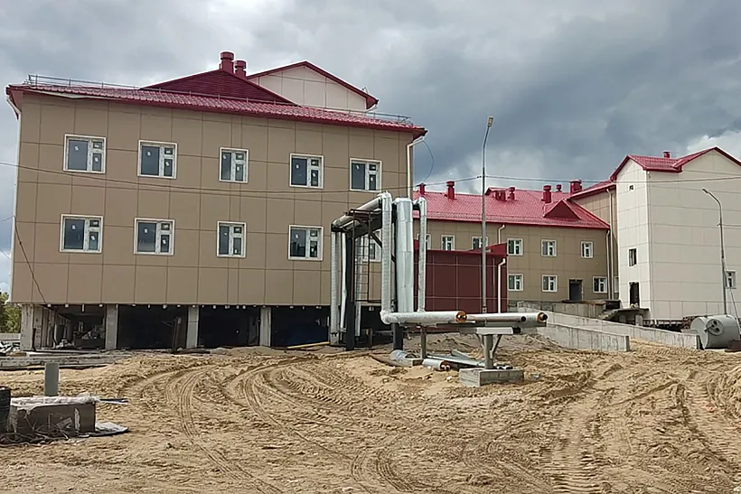 Строительство больничного комплекса в&nbsp;Вилюйске идет согласно графику