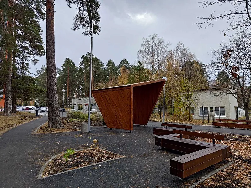 В&nbsp;Заречном в&nbsp;Пензенской области благоустроили сквер имени В. В. Демакова