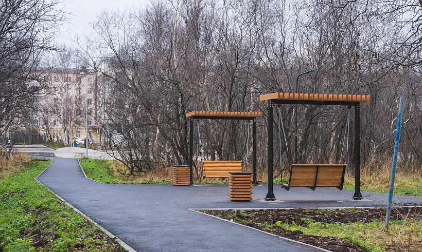 В&nbsp;Североморске Мурманской области благоустроили городской парк