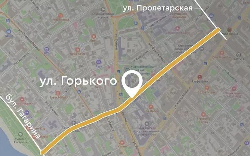 В&nbsp;Иркутске отремонтируют улицу Горького