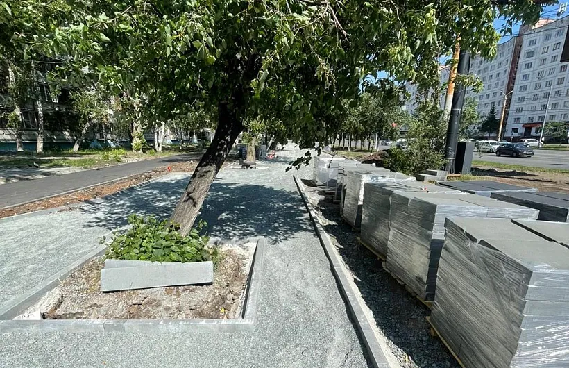Благоустройство сквера в&nbsp;Курчатовском районе Челябинска завершат в&nbsp;июле