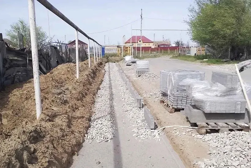 В&nbsp;селе Зензели в&nbsp;Астраханской области начали строить пешеходную зону
