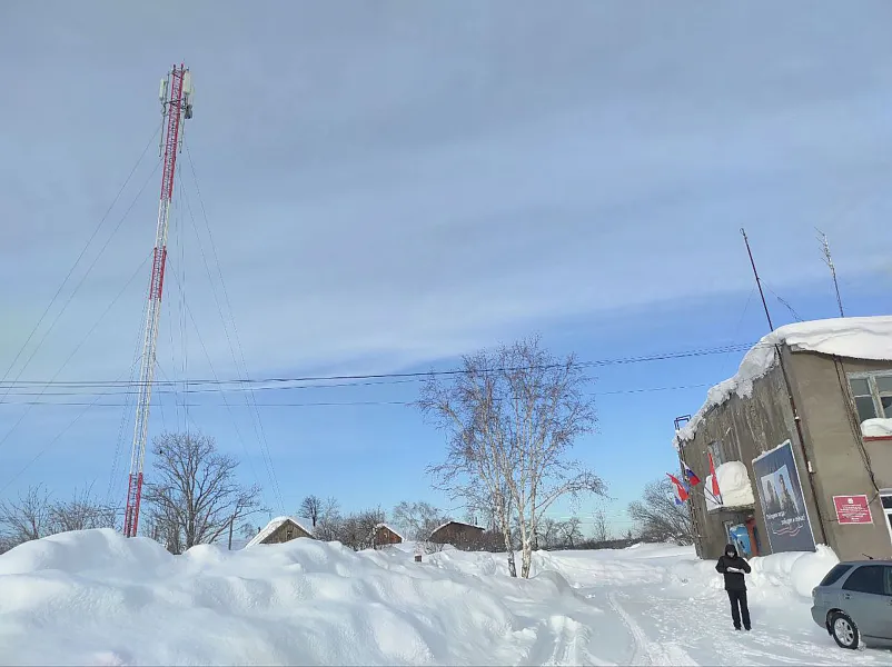Базовая станция связи появилась в&nbsp;селе Майском Камчатского края