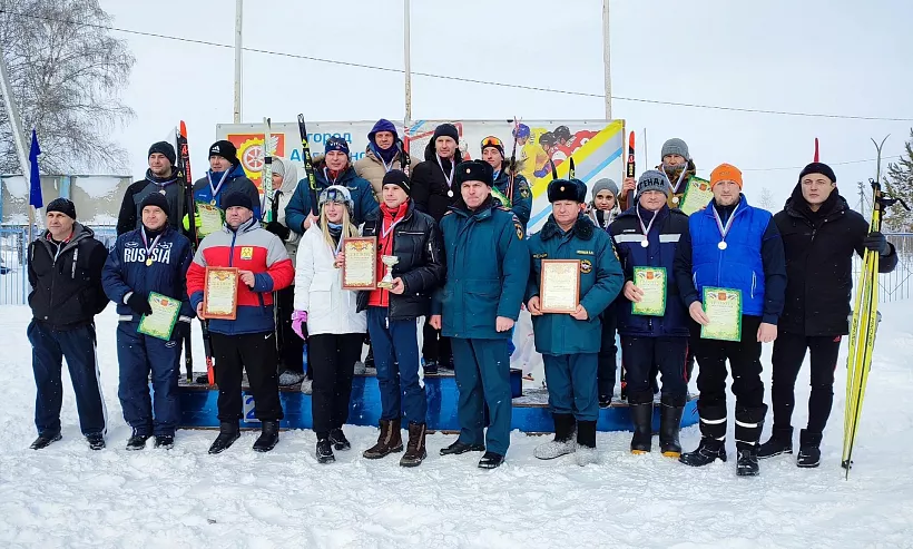 В&nbsp;Абдулино Оренбургской области прошла лыжная гонка среди подразделений МЧС