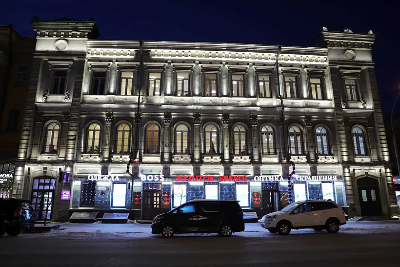 На&nbsp;фасадах зданий Иркутска установили 2&nbsp;тысячи светильников