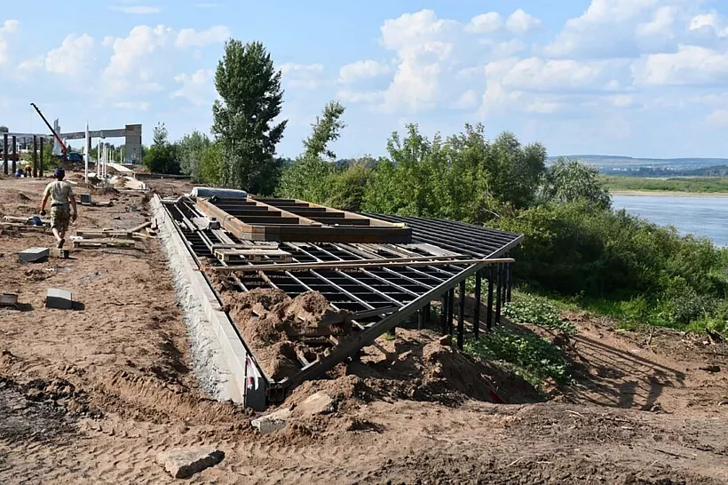 В&nbsp;городе Дюртюли в&nbsp;Башкирии продолжается строительство набережной