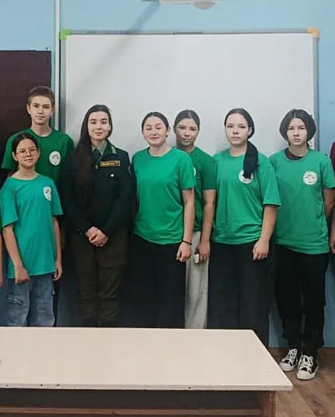 В&nbsp;татарстанском селе Алан-Бексер прошел урок по&nbsp;истории школьных лесничеств