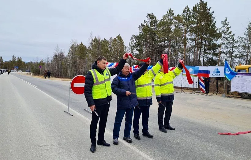 В&nbsp;Якутии открыли отремонтированный участок автомобильной дороги &laquo;Нам&raquo;
