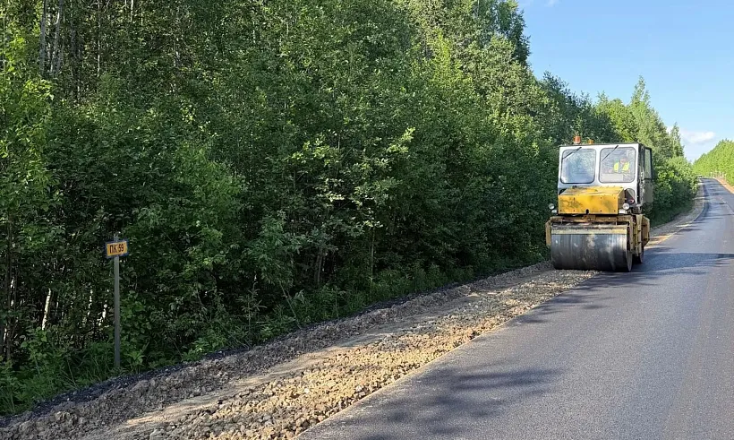 В&nbsp;Коми обновили участок дороги &laquo;Язель&raquo; — Позялэм&nbsp;&mdash; Кожмудор&nbsp;&mdash; Тыдор