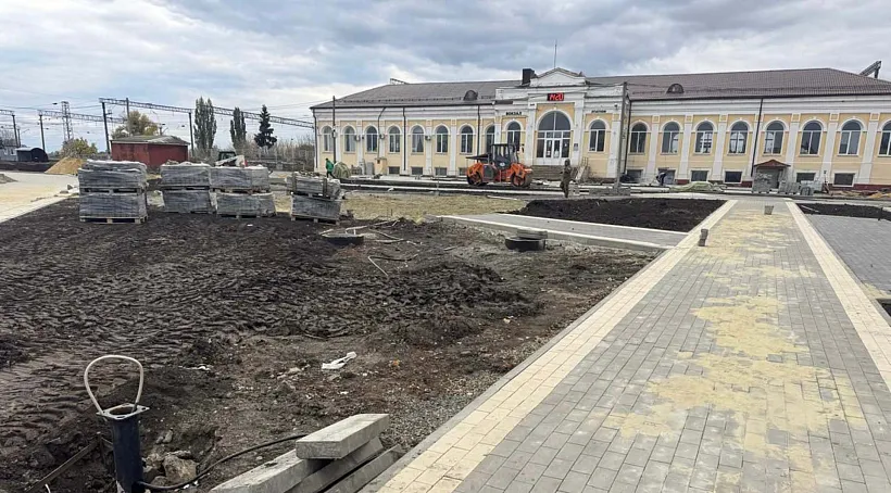 На&nbsp;Дону в&nbsp;поселке Чертково до&nbsp;конца года реконструируют площадь у&nbsp;вокзала