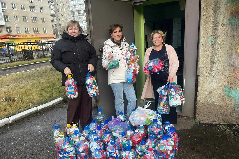 Более тонны пластиковых крышек из&nbsp;Уфы отправили на&nbsp;переработку