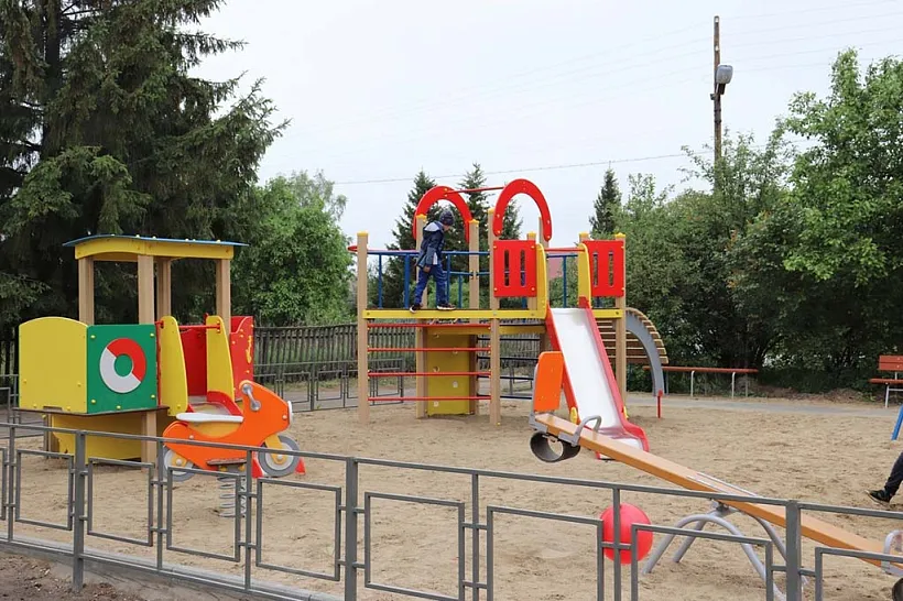 В&nbsp;омском селе Новотроицкое появилась новая детская спортивная площадка