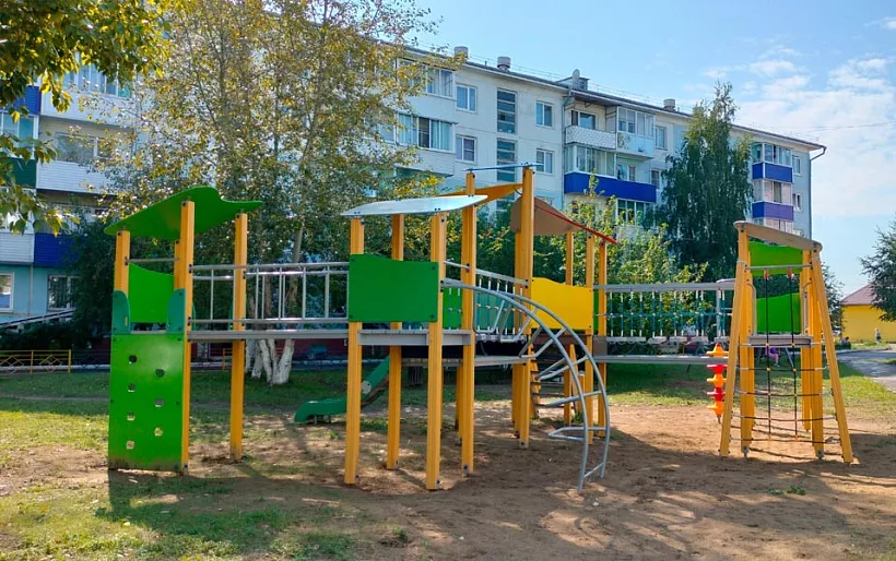 В&nbsp;Приангарье обновили несколько дворов в&nbsp;поселке Белореченском
