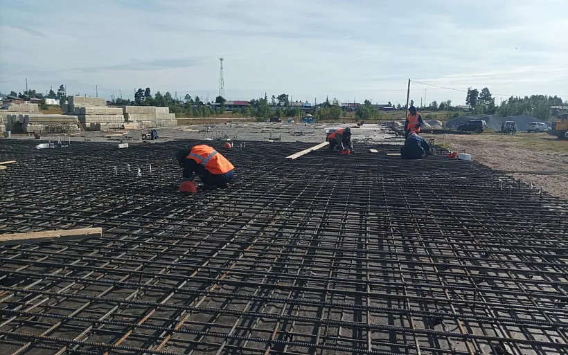 Новый спортивный зал строится в&nbsp;якутском поселке Кысыл-Сыр