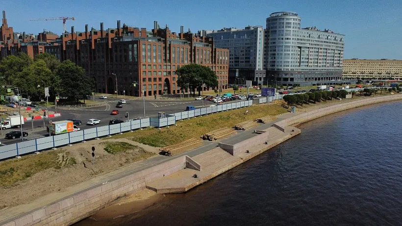 В&nbsp;Санкт-Петербурге продолжается благоустройство Свердловской набережной