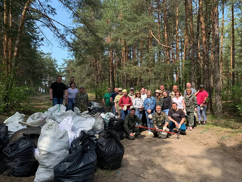 На&nbsp;территории лесничества Нижегородской области прошла акция &laquo;Чистый лес&raquo;