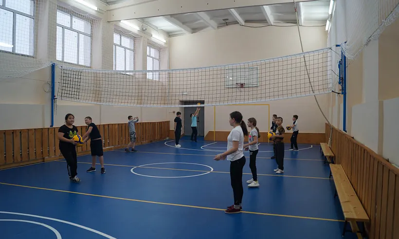В&nbsp;школе поселка Глушицкого Самарской области обновили спортивный зал